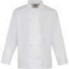 Veste de cuisinier manches longues à boutons pression Premier PR665