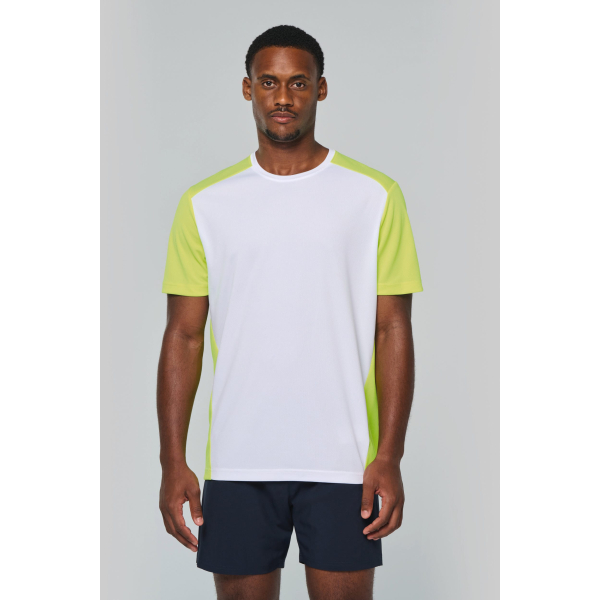 T-shirt de sport écoresponsable bicolore homme PROACT PA4014