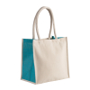 Sac cabas en coton et jute contenance 17 L Kimood KI0255