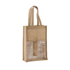 Sac porte-bouteilles en jute Kimood KI0268