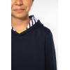Sweat-shirt à capuche contrastée avec motifs enfant Kariban K4014