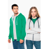 Sweat-shirt zippé capuche contrastée femme Kariban K467