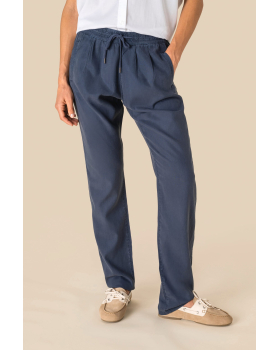 Pantalon écoresponsable délavé en lyocell femme Spasso SP724