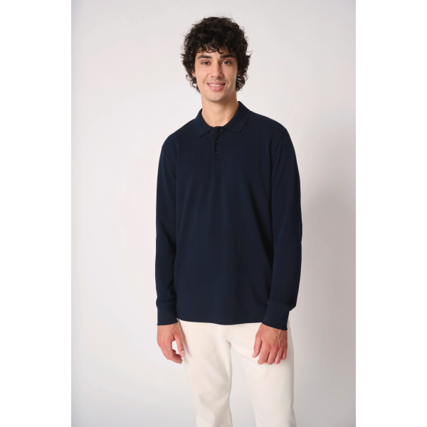 Polo piqué manches longues iDeal Basic Brand IB222